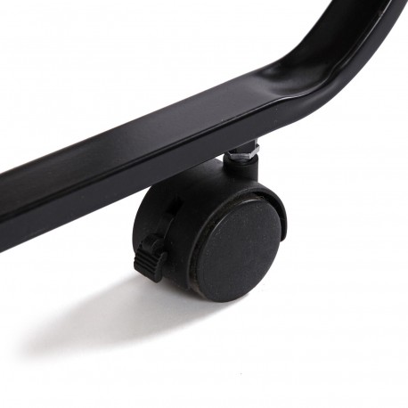 BLACK WHEELED FOLDING TROLLEY