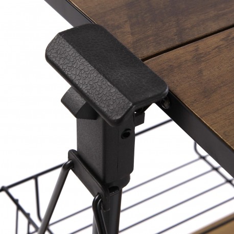 BLACK WHEELED FOLDING TROLLEY