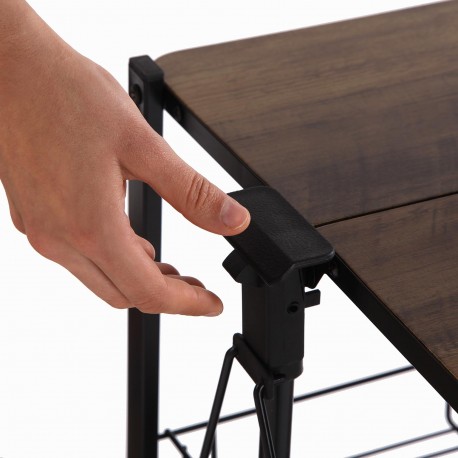 BLACK WHEELED FOLDING TROLLEY