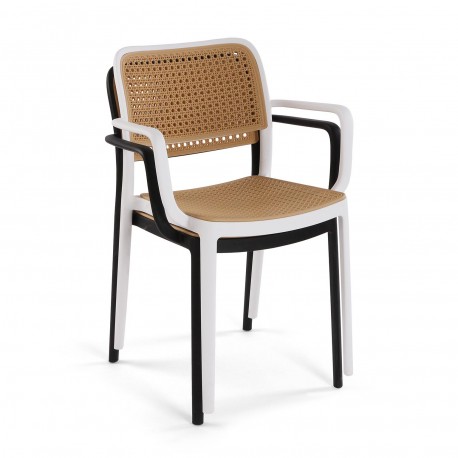 VENUS BLACK ARMREST CHAIR