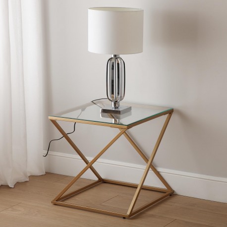 SIDE TABLE GOLD TRENTO