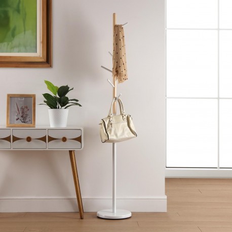 WHITE COAT RACK