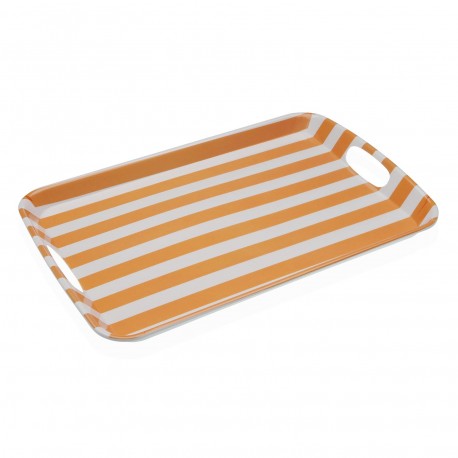 YELLOW STRIPED TRAY