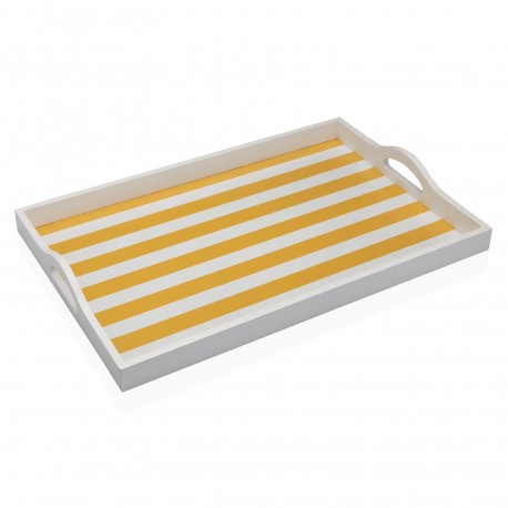 YELLOW STRIPED TRAY