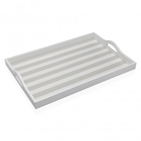 GREY STRIPED TRAY