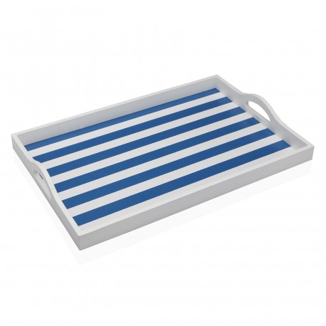 BLUE STRIPED TRAY