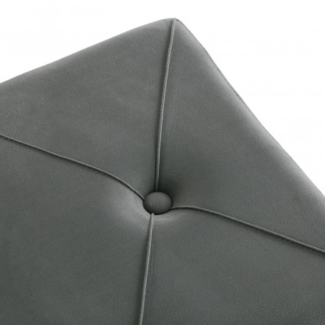 DARK GREY VELVET END BED BENCH