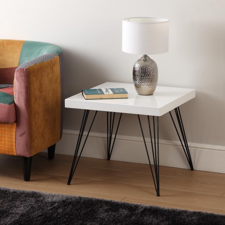 SIDE TABLE WHITE DENVER