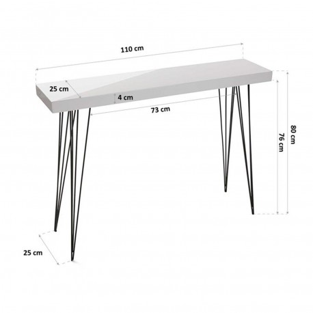 CONSOLE TABLE WHITE DALLAS
