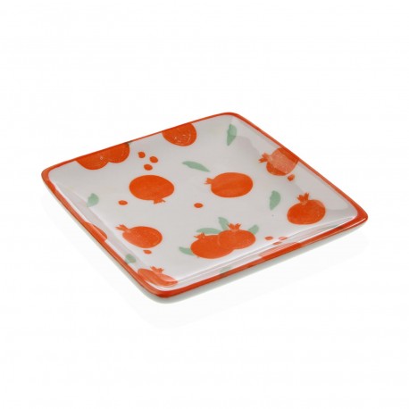 SQUARE ORANGE PLATTER