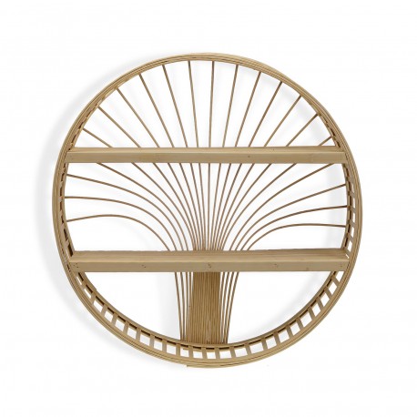 ROUND BAMBOO SHELF