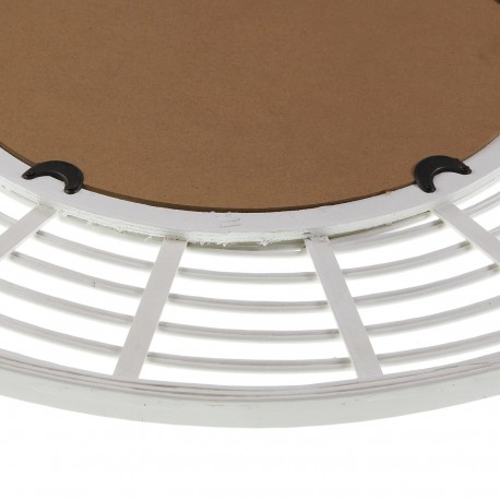 ROUND WHITE BAMBOO MIRROR
