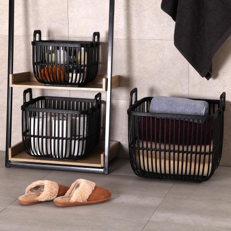  SET 3 BAMBOO BASKETS