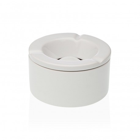 WHITE ROUND ASHTRAY