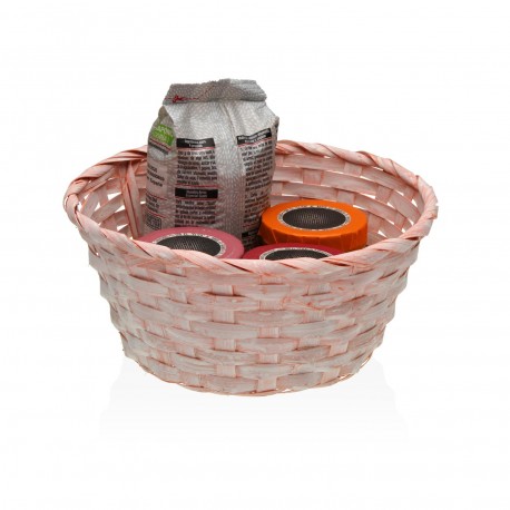 PINK ROUND BASKET 23CM