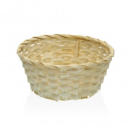 YELLOW ROUND BASKET 23CM