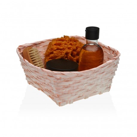 PINK SQUARE BASKET 20CM