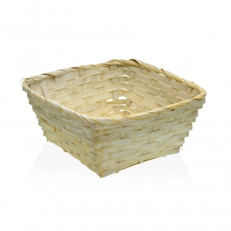 YELLOW SQUARE BASKET 20CM