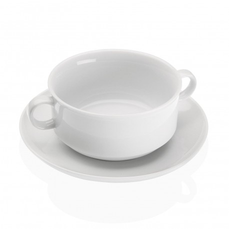 TAZA DE CONSOME CON PLATO