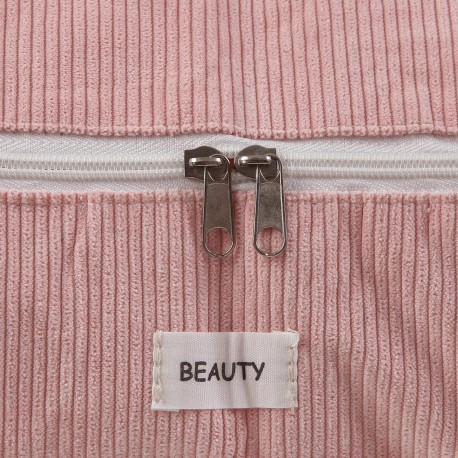 MEDIUM PINK CORDUROY STORAGE BOX