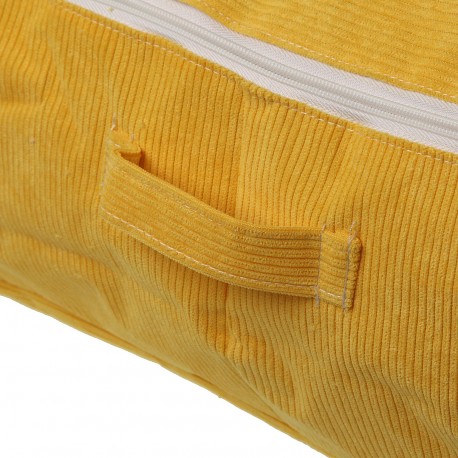 XL YELLOW CORDUROY STORAGE BOX