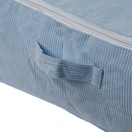 XL BLUE CORDUROY STORAGE BOX