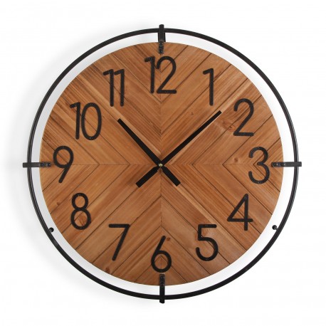 WOOD WALL CLOCK 60CM
