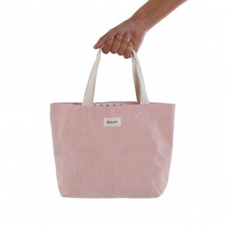 PINK CORDUROY BAG