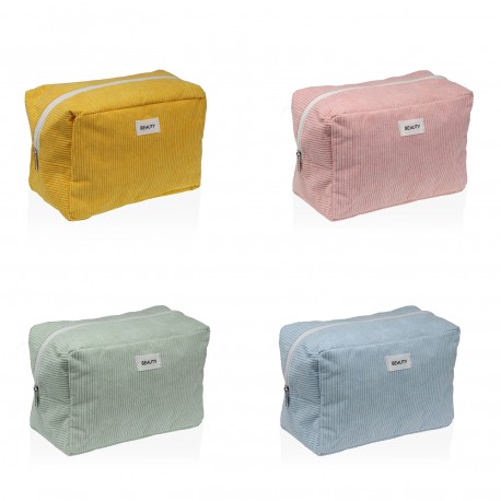 LARGE YELLOW CORDUROY VANITY CASE