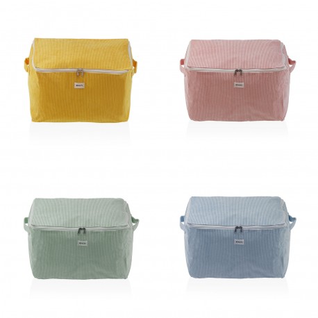 MEDIUM MINT CORDUROY STORAGE BOX