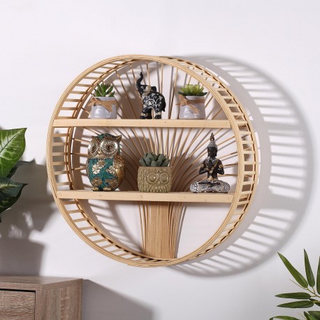 ROUND BAMBOO SHELF
