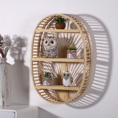 OVAL BAMBOO SHELF