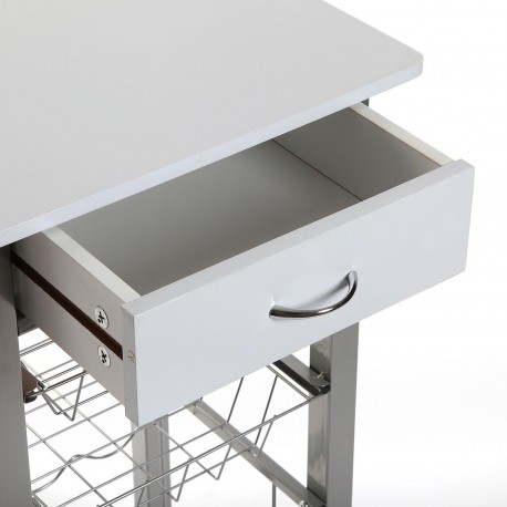 KITCHEN TROLLEY WHITE 40CM