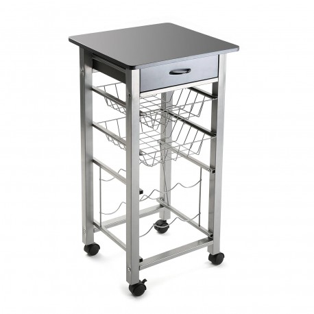 KITCHEN TROLLEY GREY 40CM
