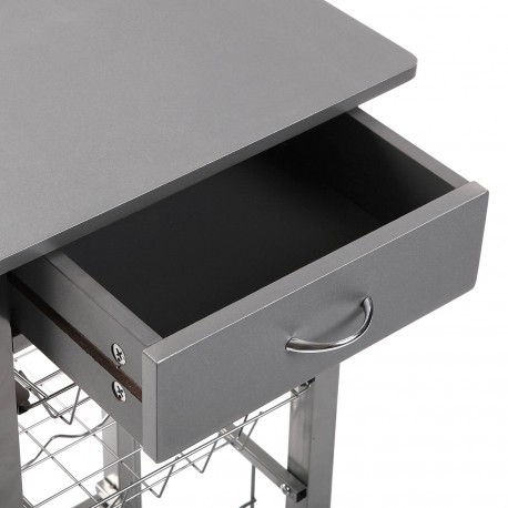 KITCHEN TROLLEY GREY 40CM