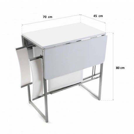 FOLDING TABLE + CHAIRS ANDREA