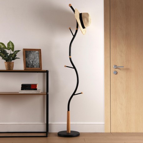 BLACK HAT-COAT RACK SISAK