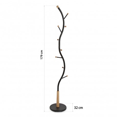 BLACK HAT-COAT RACK SISAK
