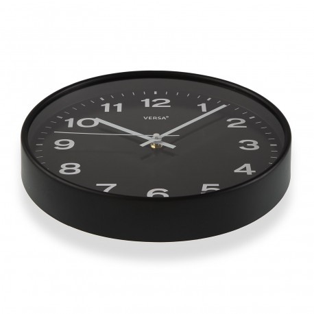 BLACK WALL CLOCK 30,5 CM