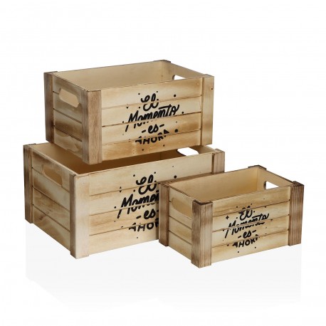 SET 3  EL MOMENTO ES AHORA  WOODEN BOXES 