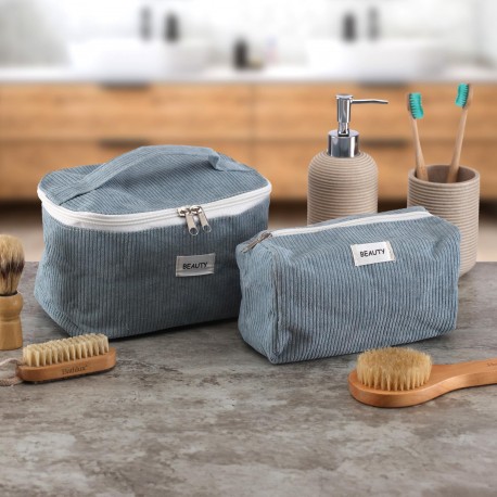 BLUE HANDLE VANITY CASE