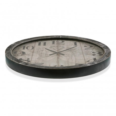 WALL CLOCK MAP WORLD 76.5CM