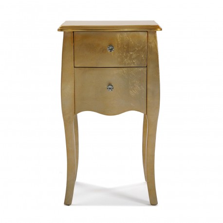 GOLD  BEDSIDE TABLE