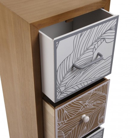 DRESSER 4 DRAWERS PALM GREY