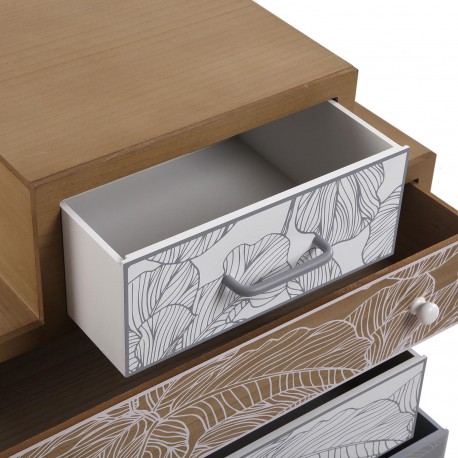 DRESSER 4 DRAWERS PALM GREY