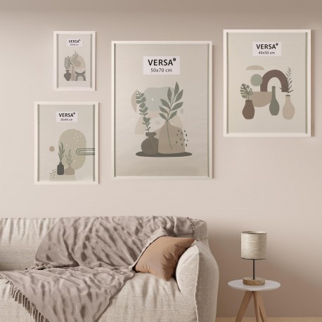 WHITE WOOD PHOTO FRAME 30 X 40