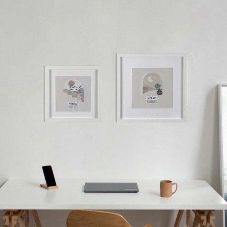 WHITE SQUARE PHOTO FRAME 20X20