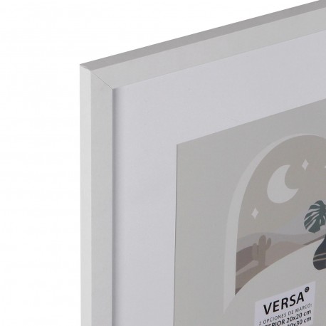WHITE SQUARE PHOTO FRAME 30X30