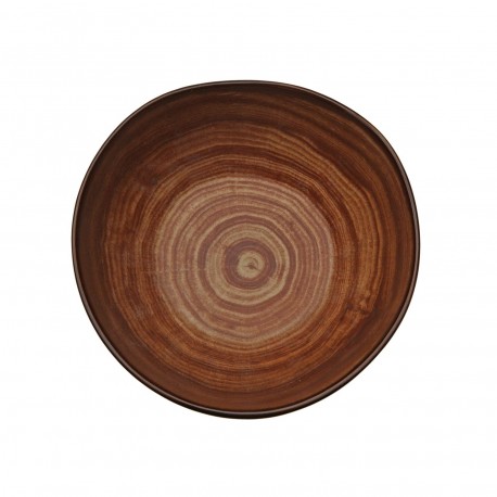 SMALL WOOD-FINISH BOWL