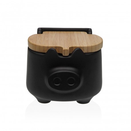 BLACK PIG SALT BOWL